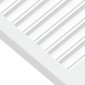 vidaXL Πορτάκια με Περσίδες 2 Τεμ. Λευκά 61,5x59,4εκ Μασίφ Ξύλο Πεύκου