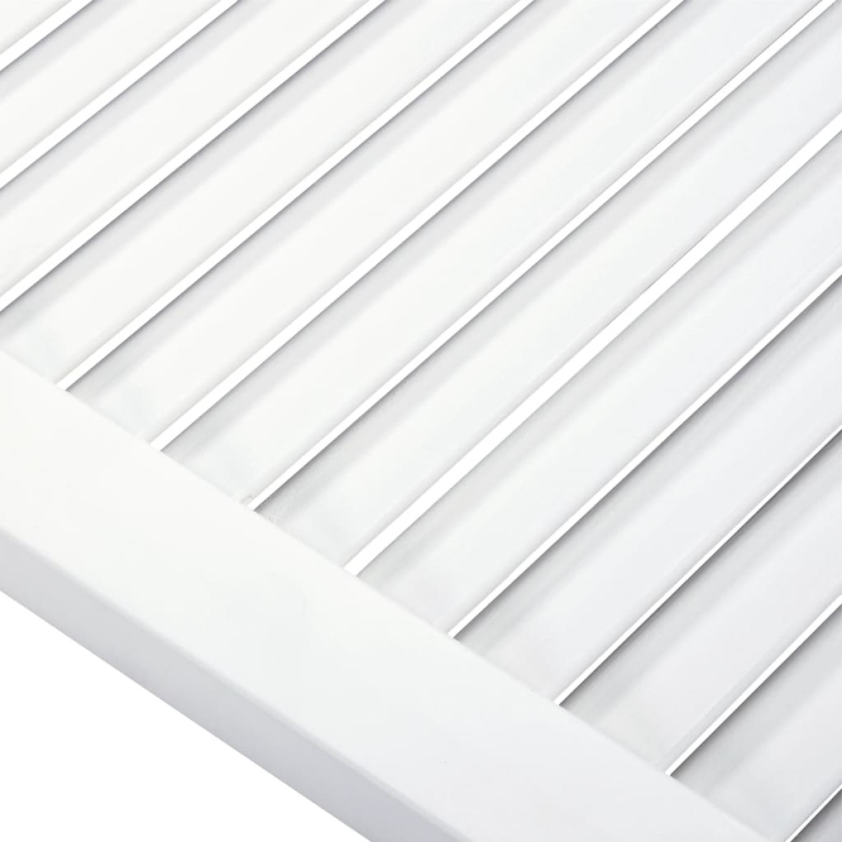 vidaXL Πορτάκια με Περσίδες 4 τεμ Λευκά 99,3x39,4 εκ Μασίφ Ξύλο Πεύκου