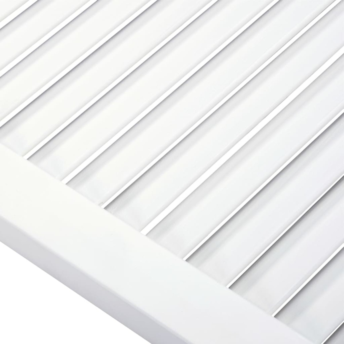 vidaXL Πορτάκια με Περσίδες 4 τεμ Λευκά 99,3x59,4 εκ Μασίφ Ξύλο Πεύκου