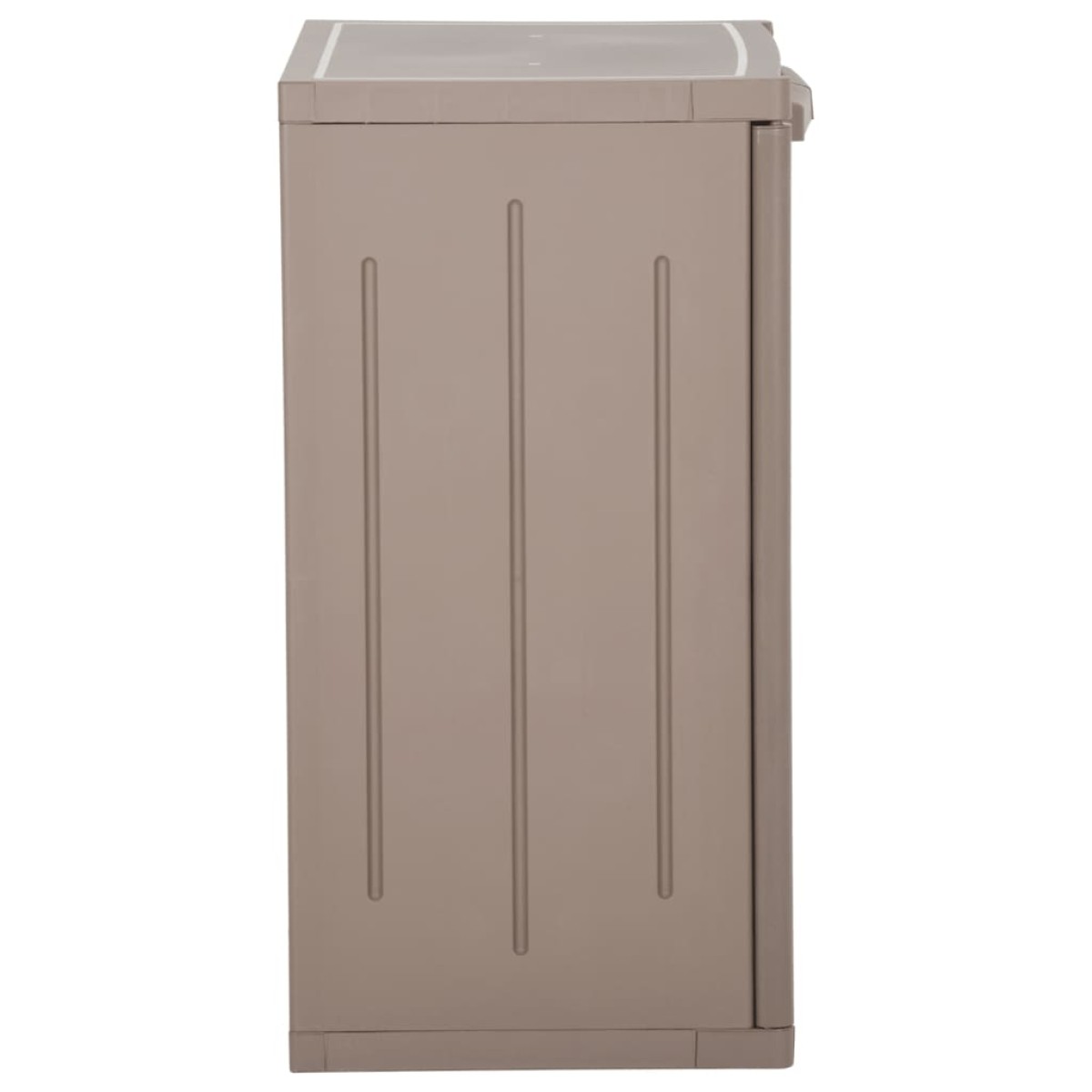vidaXL Ντουλάπι Αποθήκευσης Κήπου Καφέ 65x45x88 εκ. PP Εμφάνιση Ξύλου