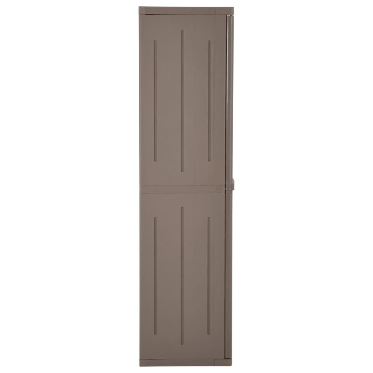 vidaXL Ντουλάπι Αποθήκευσης Κήπου Καφέ 65x45x172 εκ. PP Εμφάνιση Ξύλου