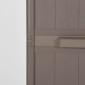 vidaXL Ντουλάπι Αποθήκευσης Κήπου Καφέ 65x45x172 εκ. PP Εμφάνιση Ξύλου