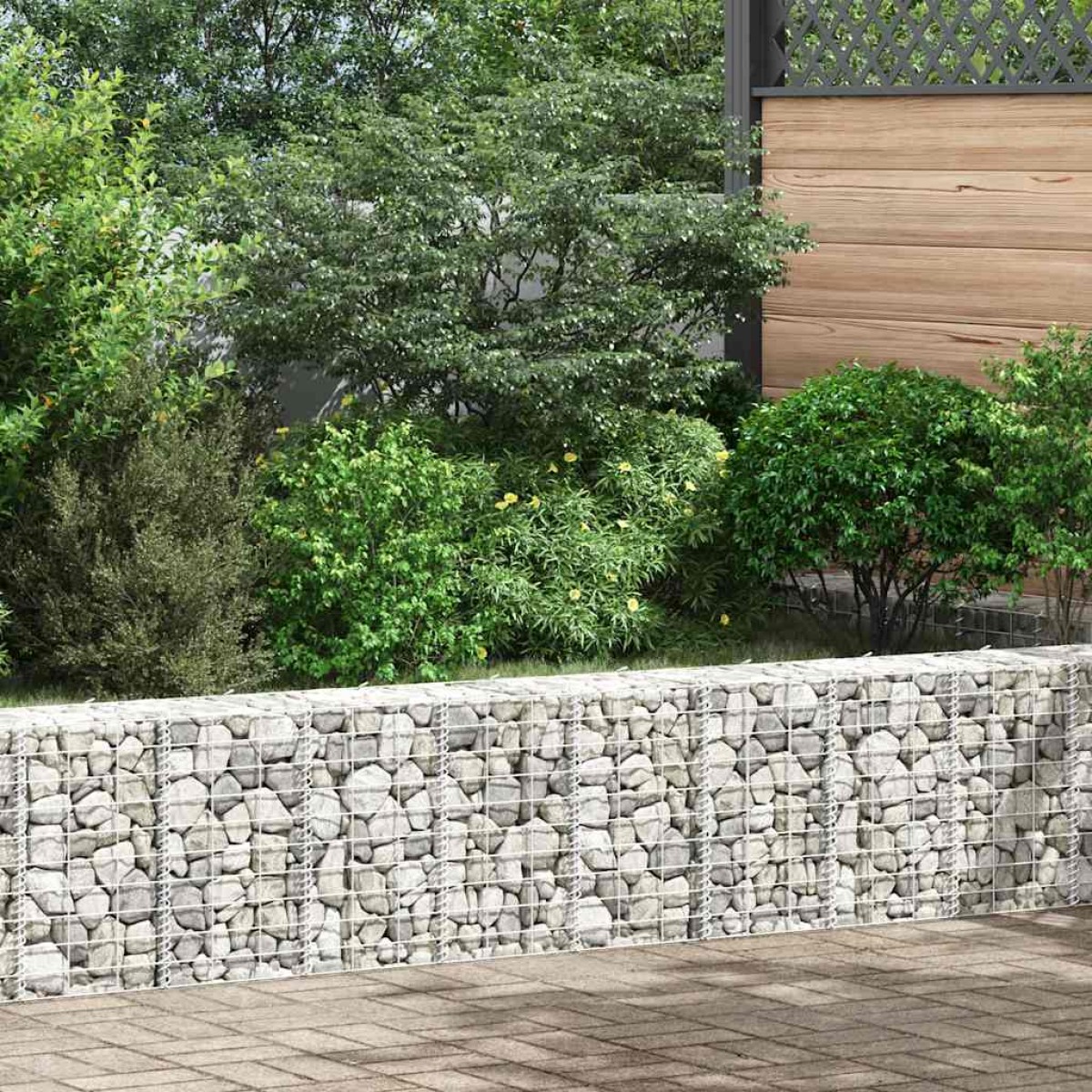 vidaXL Συρματοκιβώτια-Γλάστρες Υπερυψ. 3 τεμ. 30x30x50εκ. Σιδερένιες