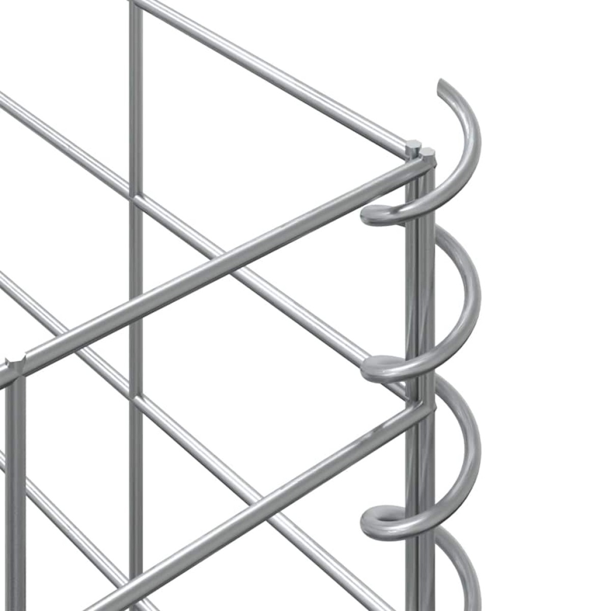 vidaXL Συρματοκιβώτια-Γλάστρες Υπ. 4τεμ 30x30x50/100/150/200εκ Σιδερ.