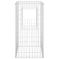 vidaXL Συρματοκιβώτια Στύλοι 2 τεμ. 50 x 50 x 100 εκ. Σιδερένιοι