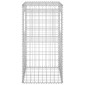 vidaXL Συρματοκιβώτια Στύλοι 2 τεμ. 50 x 50 x 100 εκ. Σιδερένιοι