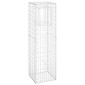 vidaXL Συρματοκιβώτια Στύλοι 2 τεμ. 50 x 50 x 180 εκ. Σιδερένιοι