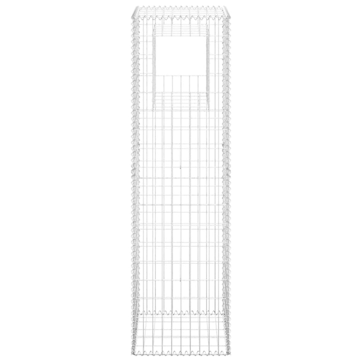 vidaXL Συρματοκιβώτια Στύλοι 2 τεμ. 50 x 50 x 180 εκ. Σιδερένιοι