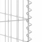 vidaXL Συρματοκιβώτιο Τοίχος για Κάδους 325x100x110 εκ Γαλβαν. Χάλυβας