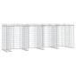 vidaXL Συρματοκιβώτιο Τοίχου Κάδου Απορ. 350x91x120 εκ Γαλβαν. Σίδηρος