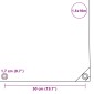 vidaXL Μουσαμάς Μαύρος 650 γρ./μ.² 1,5 x 10 μ.