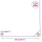 vidaXL Μουσαμάς Μαύρος 650 γρ./μ.² 1,5 x 20 μ.