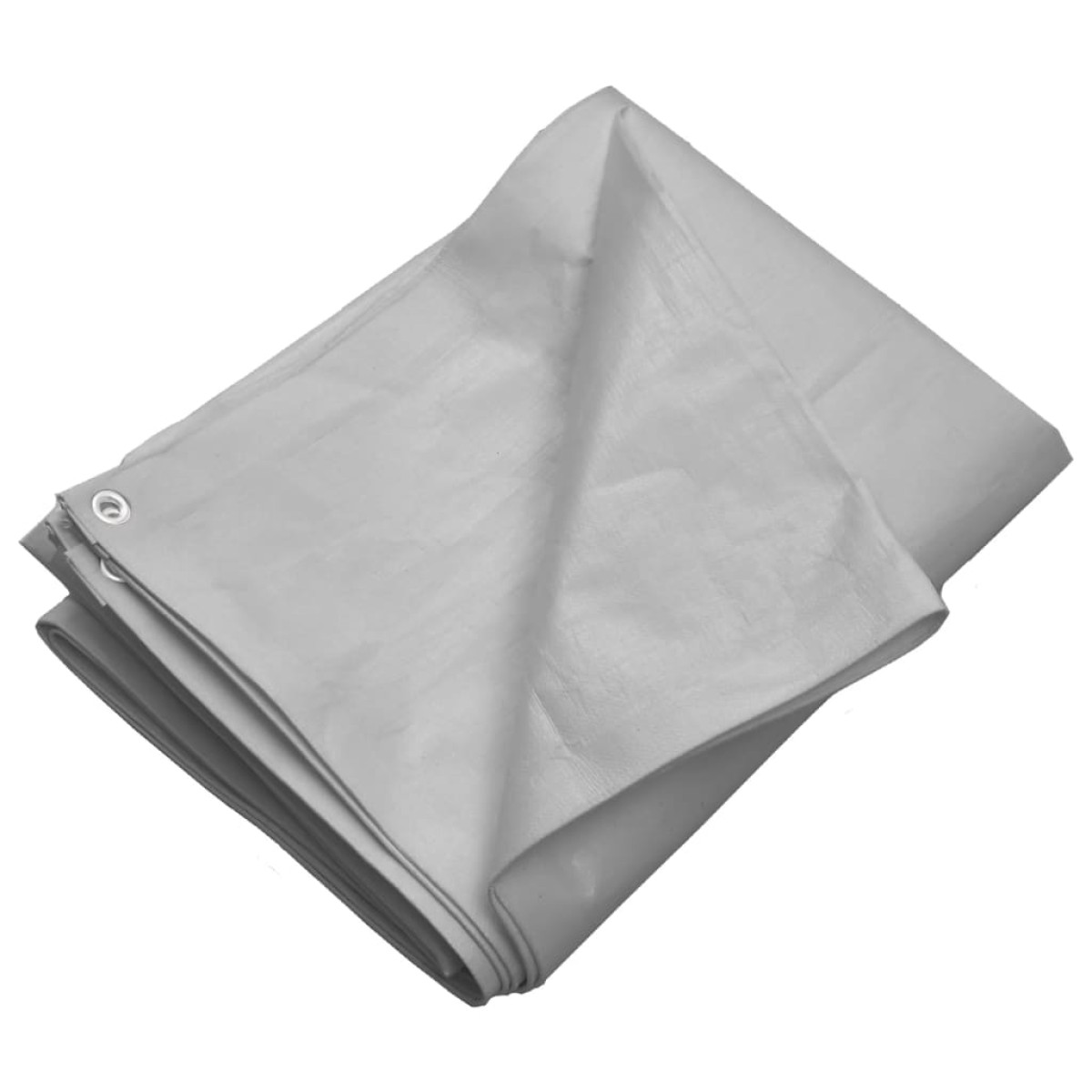 vidaXL Μουσαμάς Γκρι 260 γρ./μ.² 4x4 μ. από HDPE