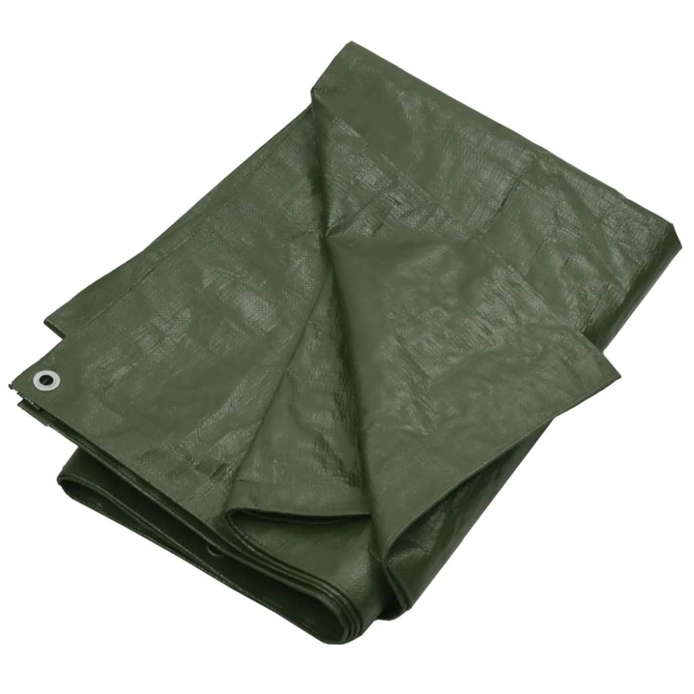 vidaXL Μουσαμάς Πράσινος 180 γρ./μ.² 8x12 μ. από HDPE
