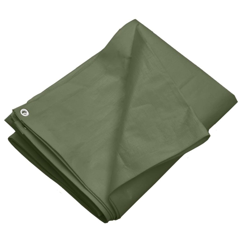 vidaXL Μουσαμάς Πράσινος 260 γρ./μ.² 8 x 12 μ. από HDPE