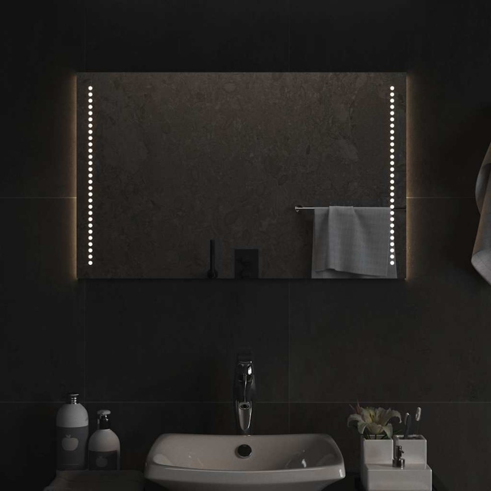vidaXL Καθρέφτης Μπάνιου με LED 80x50 εκ.