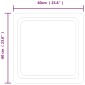 vidaXL Καθρέφτης Μπάνιου με LED 60x60 εκ.