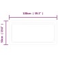 vidaXL Καθρέφτης Μπάνιου με LED 100x50 εκ.