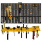 vidaXL Πλάτη Εργαλείων με 50 Γάντζους 500 x 1000 χιλ. Πολυπροπυλένιο