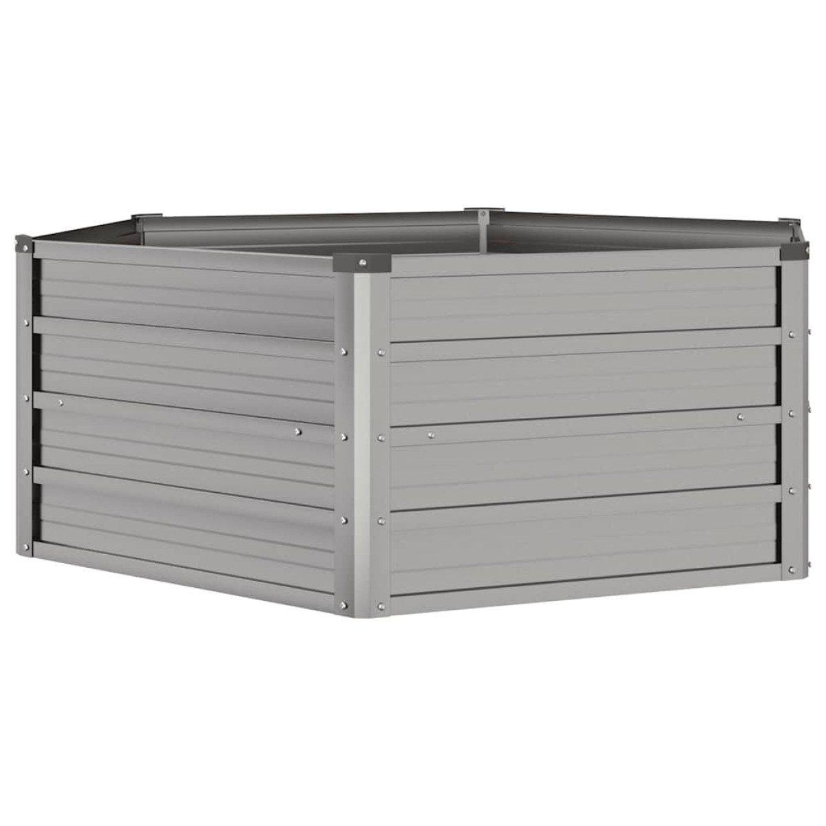vidaXL Ζαρντινιέρα Σκουριασμένο 129x129x45 εκ. Ατσάλι Σκληρυθέν Αέρα