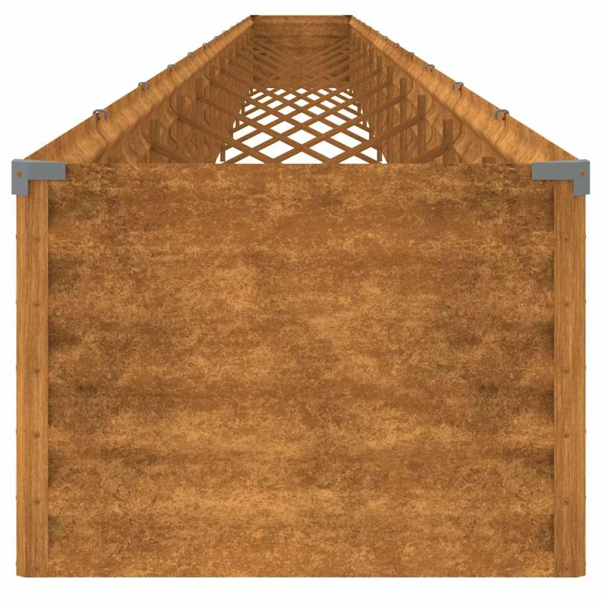 vidaXL Ζαρντινιέρα 1152 x 50 x 36 εκ. από Ατσάλι Σκληρυθέν στον Αέρα