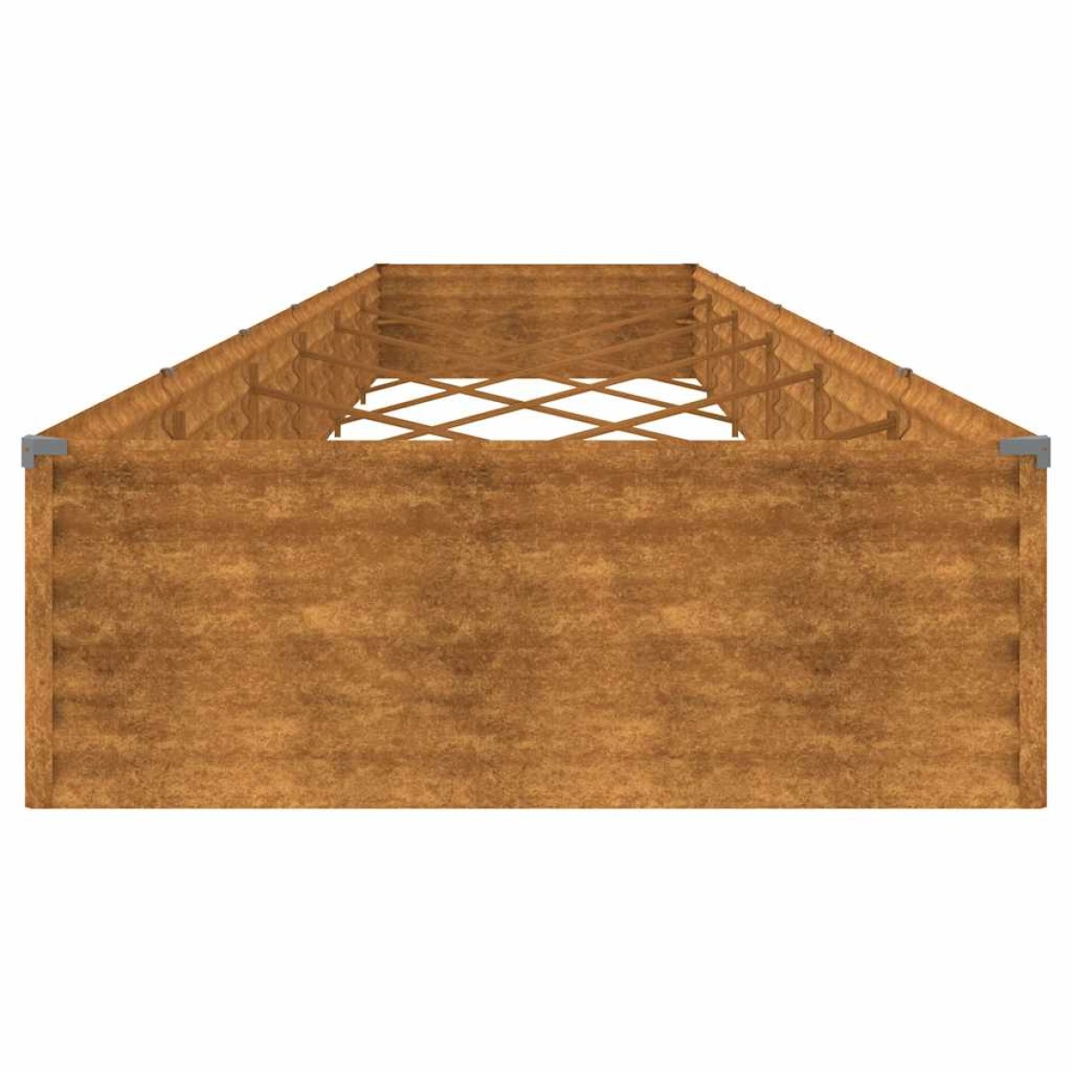 vidaXL Ζαρντινιέρα 579 x 100 x 36 εκ. από Ατσάλι Σκληρυθέν στον Αέρα