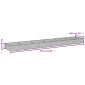 vidaXL Ζαρντινιέρα 579 x 100 x 36 εκ. από Ατσάλι Σκληρυθέν στον Αέρα