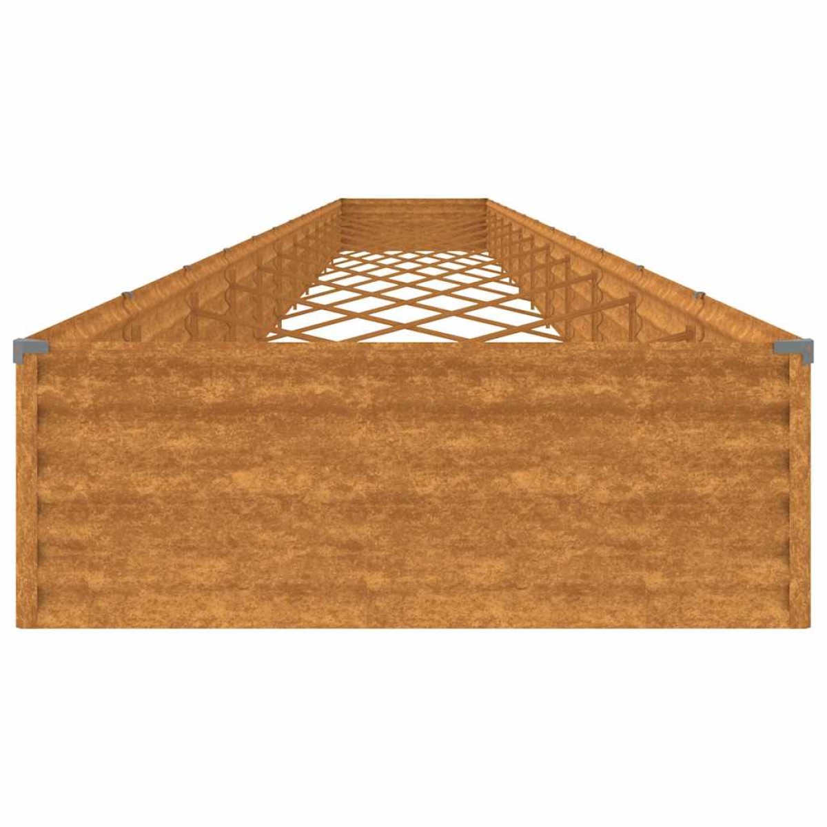 vidaXL Ζαρντινιέρα 1150 x 100 x 36 εκ. από Ατσάλι Σκληρυθέν στον Αέρα