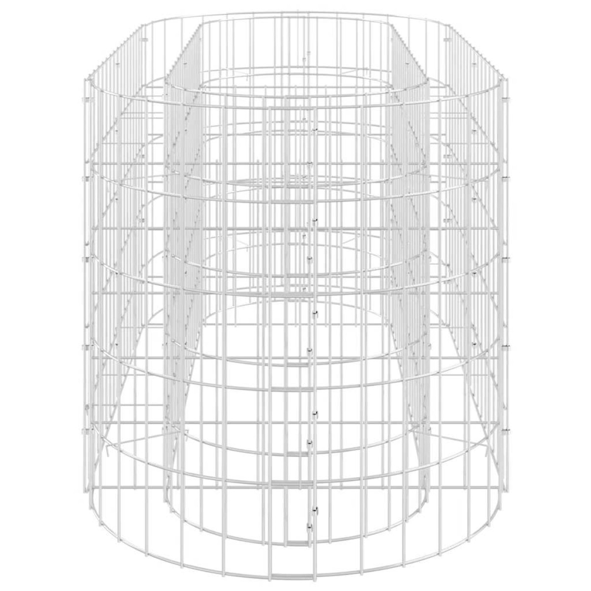 vidaXL Συρματοκιβώτιο-Γλάστρα Υπερυψωμένη 120x50x50 εκ. Γαλβαν. Ατσάλι