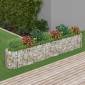 vidaXL Συρματοκιβώτιο-Γλάστρα Υπερυψωμένη 330x50x50 εκ. Γαλβαν. Ατσάλι