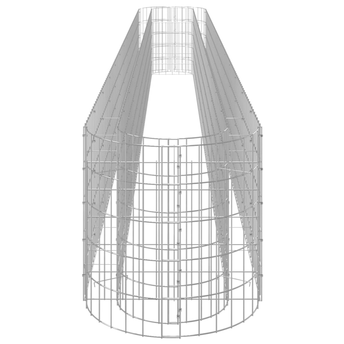 vidaXL Συρματοκιβώτιο-Γλάστρα Υπερυψωμένη 470x50x50 εκ. Γαλβαν. Ατσάλι