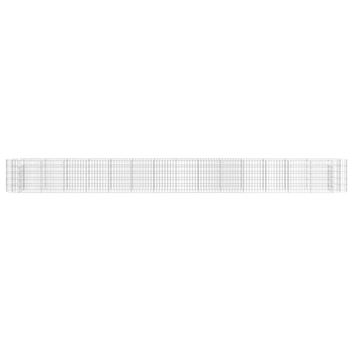 vidaXL Συρματοκιβώτιο-Γλάστρα Υπερυψωμένη 540x50x50 εκ. Γαλβαν. Ατσάλι