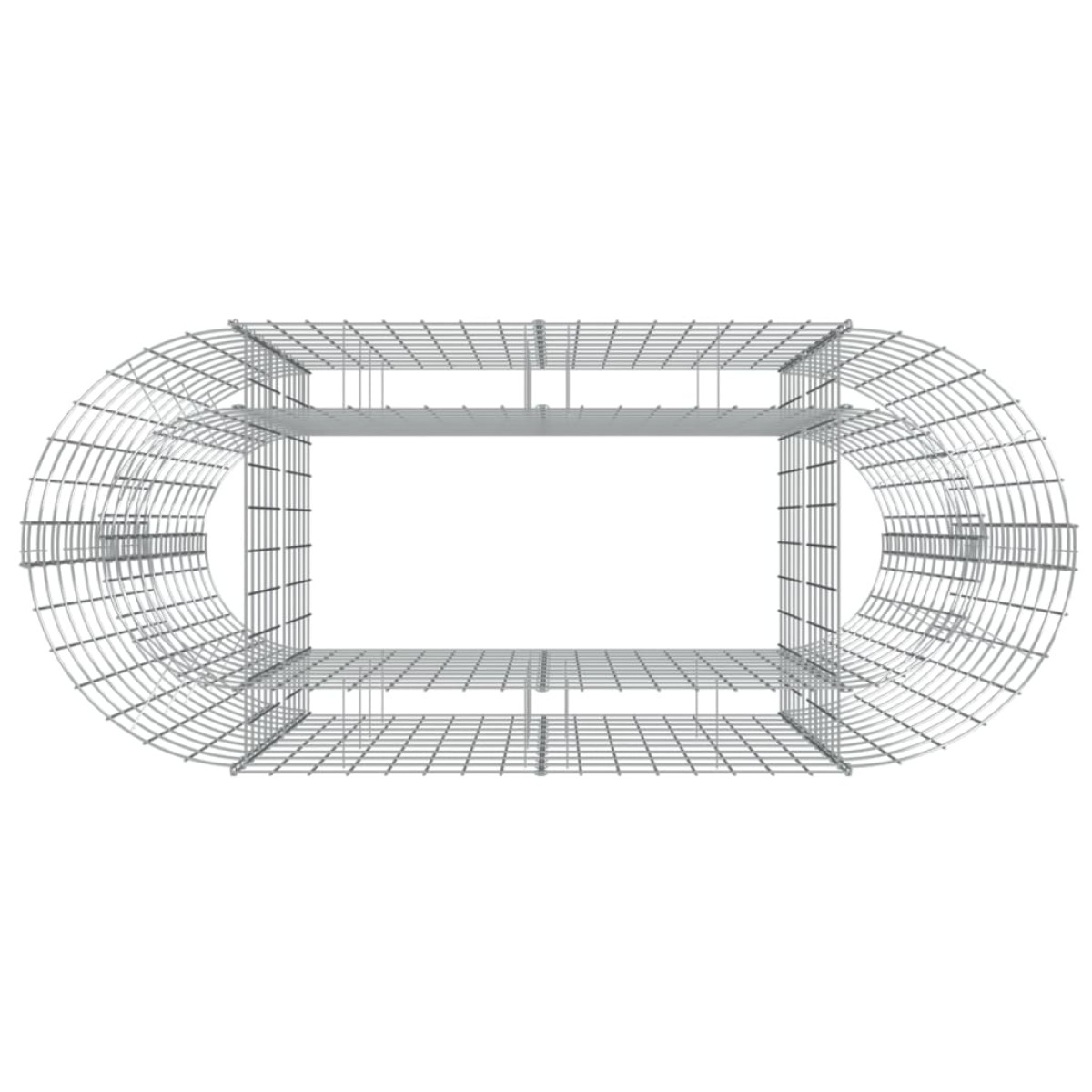vidaXL Συρματοκιβώτιο-Γλάστρα Υπερυψωμένη 120x50x100 εκ Γαλβαν. Ατσάλι