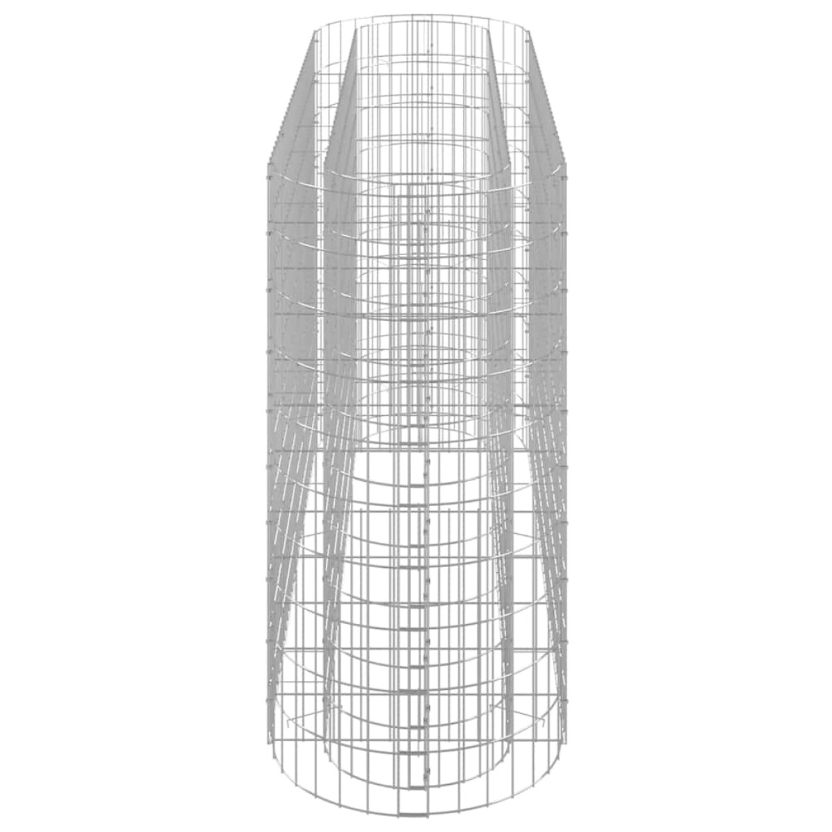 vidaXL Συρματοκιβώτιο-Γλάστρα Υπερυψωμένη 190x50x100 εκ Γαλβαν. Ατσάλι