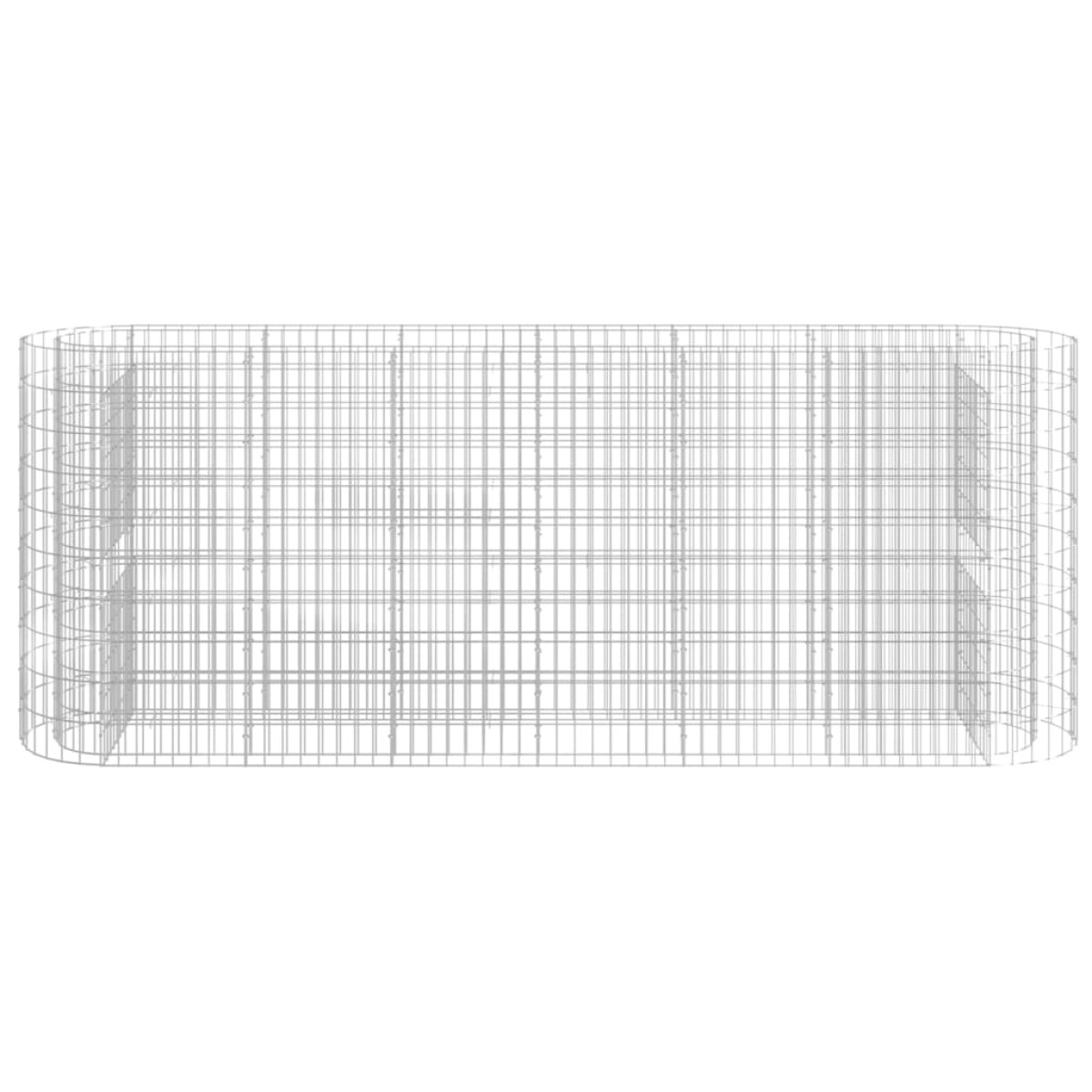 vidaXL Συρματοκιβώτιο-Γλάστρα Υπερυψωμένη 260x50x100 εκ Γαλβαν. Ατσάλι