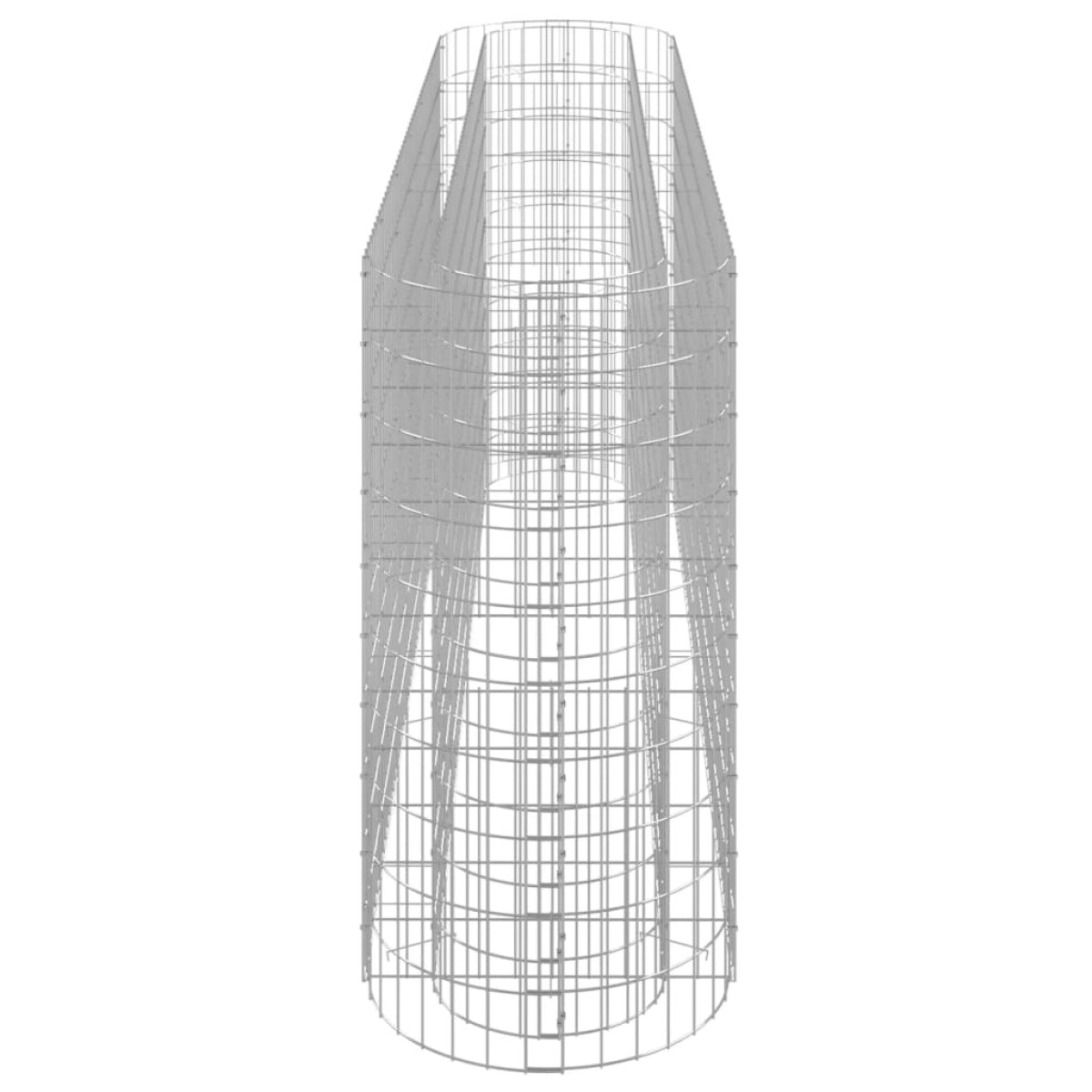 vidaXL Συρματοκιβώτιο-Γλάστρα Υπερυψωμένη 260x50x100 εκ Γαλβαν. Ατσάλι
