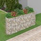 vidaXL Συρματοκιβώτιο-Γλάστρα Υπερυψωμένη 260x50x100 εκ Γαλβαν. Ατσάλι