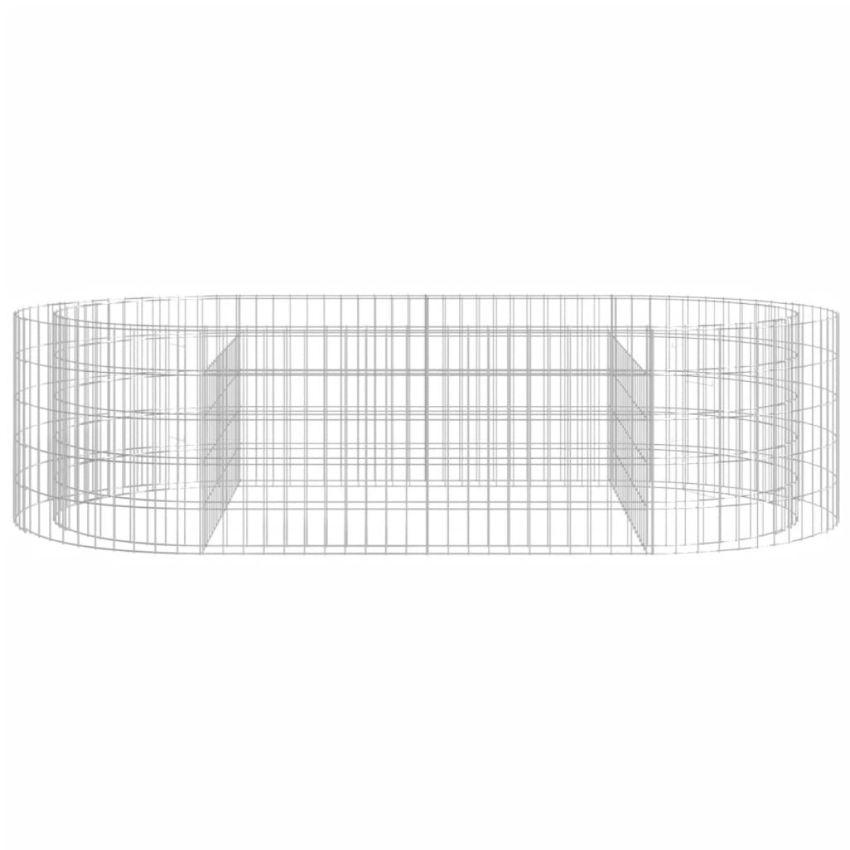 vidaXL Συρματοκιβώτιο-Γλάστρα Υπερυψωμένη 200x100x50 εκ Γαλβαν. Ατσάλι