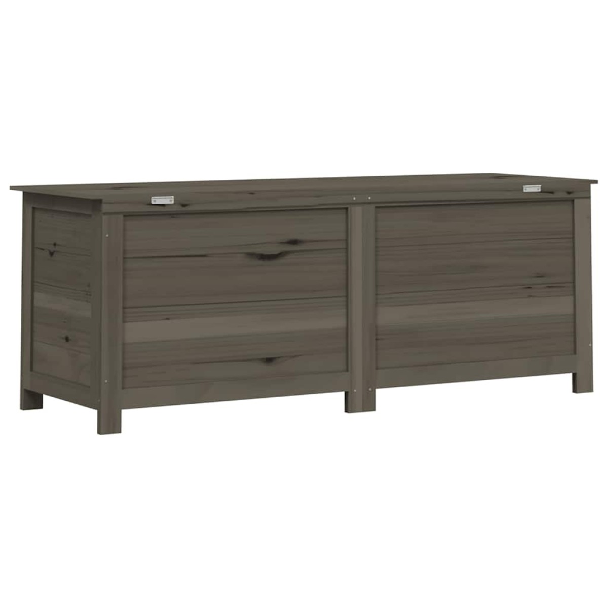 vidaXL Κουτί Μαξιλαριών Εξ. Χώρου Ανθρακί 150x50x56 εκ. Μασίφ Ελάτη