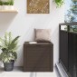 vidaXL Μπαούλο Αποθήκευσης Κήπου Καφέ 58,5x46x55 εκ. απο Πολυπ/λένιο
