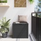 vidaXL Μπαούλο Αποθήκευσης Κήπου Ανθρακί 58,5x46x55εκ. απο Πολυπ/λένιο