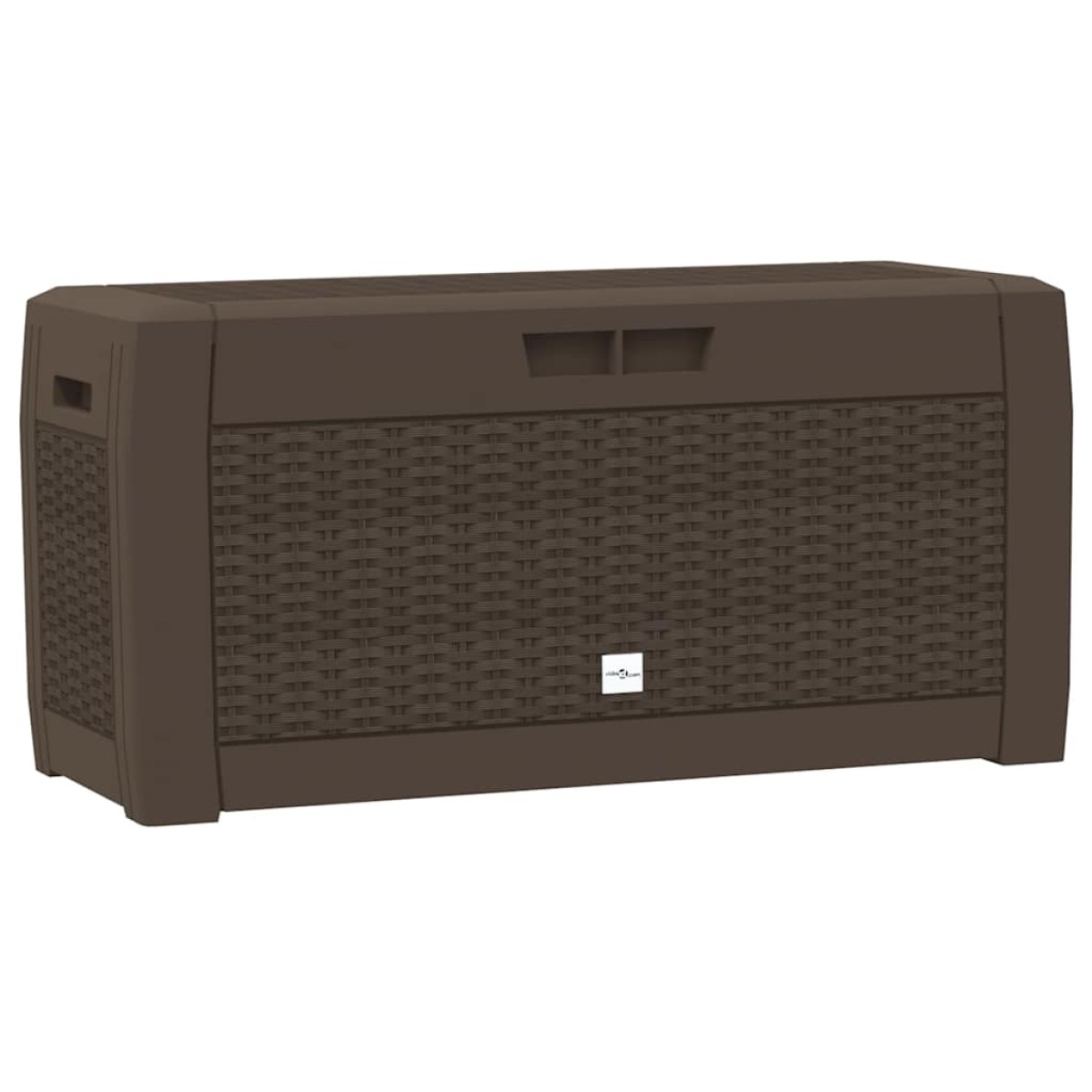 vidaXL Μπαούλο Αποθήκευσης Κήπου Καφέ 119x48x60 εκ. από Πολυπροπυλένιο
