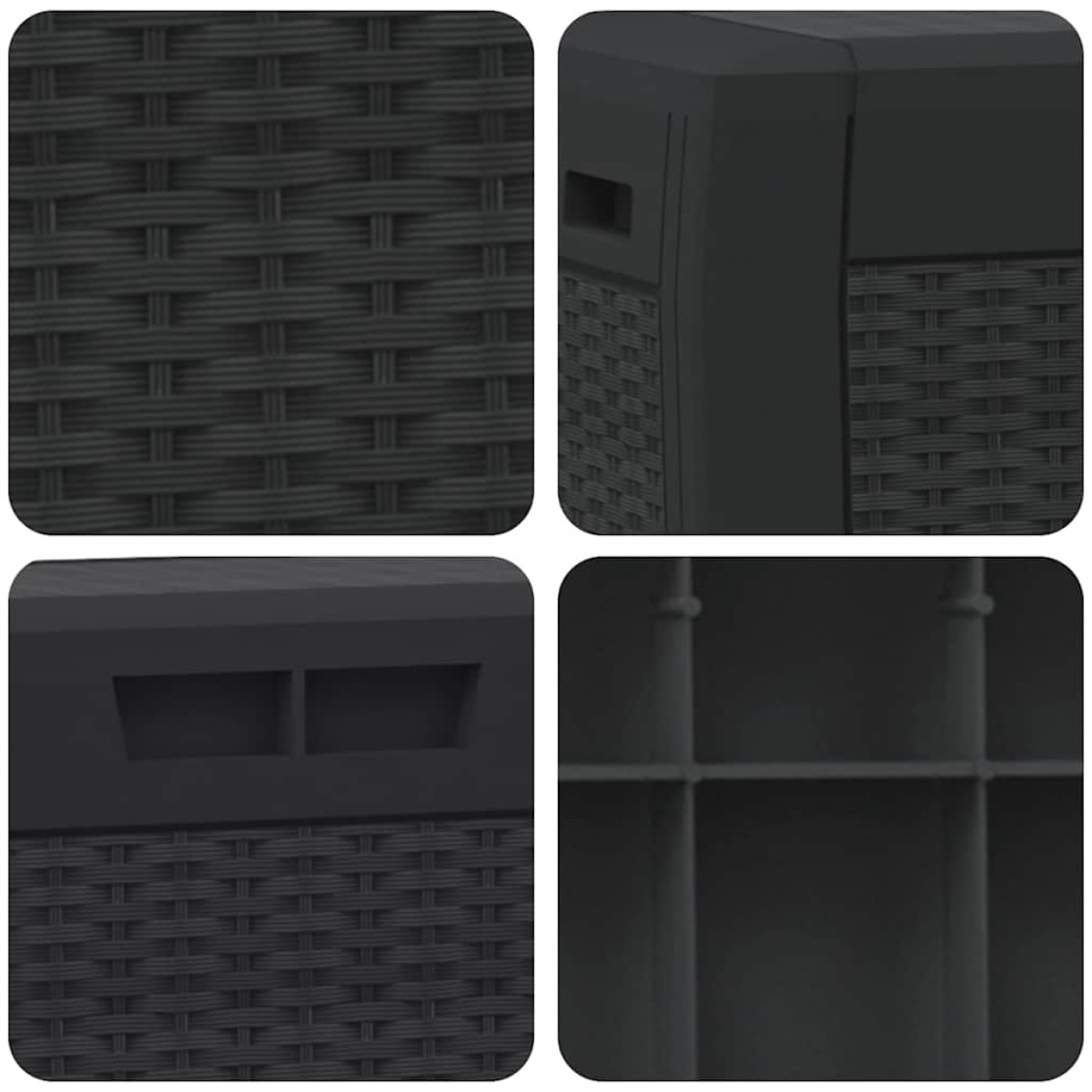 vidaXL Μπαούλο Αποθήκευσης Κήπου Ανθρακί 119x48x60 εκ. απο Πολυπ/λένιο