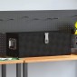 vidaXL Κουτί Αποθήκευσης Μαύρο 70 x 31 x 27 εκ. από Αλουμίνιο