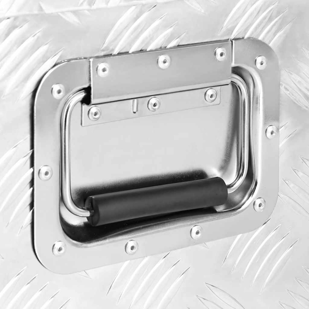 vidaXL Κουτί Αποθήκευσης Ασημί 90x47x33,5 εκ. από Αλουμίνιο