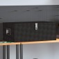 vidaXL Κουτί Αποθήκευσης Μαύρο 90x47x33,5 εκ. από Αλουμίνιο