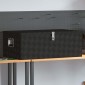 vidaXL Κουτί Αποθήκευσης Μαύρο 100x55x37 εκ. από Αλουμίνιο
