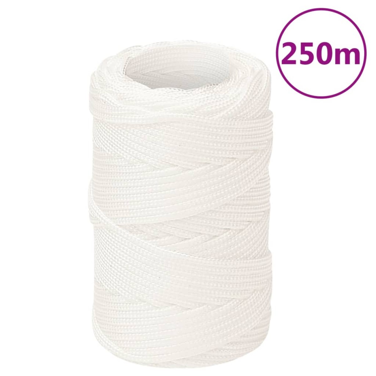 vidaXL Σχοινί Ναυτιλίας Όλο Λευκό 2 χιλ. 250 μ. από Πολυπροπυλένιο