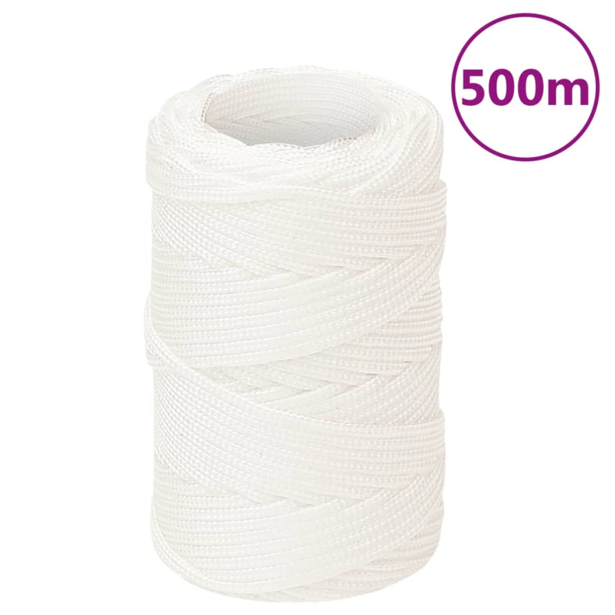 vidaXL Σχοινί Ναυτιλίας Όλο Λευκό 2 χιλ. 500 μ. από Πολυπροπυλένιο