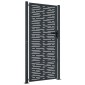 vidaXL Πύλη Κήπου με Τετράγωνο Σχέδιο Ανθρακί 105 x 205 εκ. Ατσάλινη